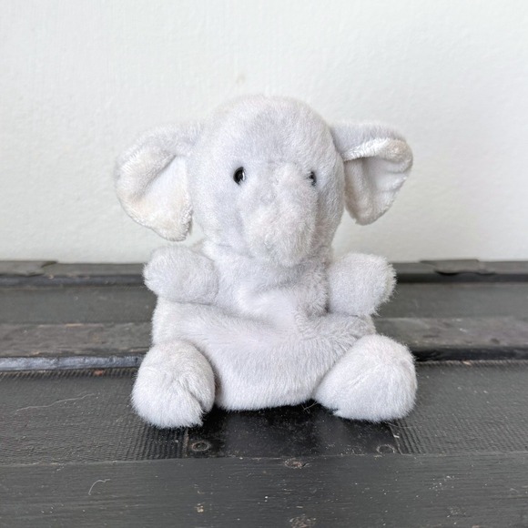 Aurora Other - Aurora World Gray Elephant Plush Stuffed Animal Bean Bag Toy 6"